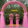 Arco de Flores de Seda Puerta de Flores Completa Puerta de Flores para Boda Evento de Celebración de Apertura de Tienda Nuevo Arco de Flores Soporte para Flores Accesorios de Flores para Boda