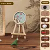 Ímã de geladeira leque de brocado materiais DIY mini pintura decorativa magnética atividades pais e filhos brocado Song equipe cultural e criativa