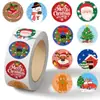 Pegatinas Navideñas Populares en Varios Estilos, Pegatinas de Tatuaje de Regalo de Navidad, Pegatinas en Rollo, Pegatinas Navideñas
