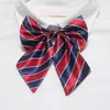 Flor de Colarinho Profissional Trabalhador de Eventos Aeromoça Banco Negócios Gravata Borboleta Roupas de Trabalho Femininas Estilo Preppy Gratuito Listrado Gravata Borboleta