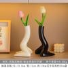 Jarrón de cerámica moderno al por mayor, adornos de escritorio para sala de estar, arreglo floral, arte interior, modelo de porche para el hogar, decoración suave para habitación