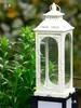 Adornos Portavelas, Lámpara a Prueba de Viento, Jaula para Velas de Mantequilla, Cubierta de Linterna Estilo Europeo, Arte en Hierro y Vidrio Decoración de Boda