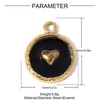 Máscara de Mariposa Retro Francesa Colgante de Acero Inoxidable DIY Pendientes de Corazón Femenino Flor de Cuatro Pétalos Accesorios de Joyería de Acero de Titanio