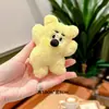Lindo Puff de Leche Colgante Hello Bear Peluche Oso de Cuerpo Completo Mochila Escolar de Estudiante Muñeca Linda Juguete de Moda Colgante