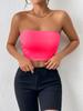 2025 Popular Europeo y Americano Transfronterizo Sexy Top de Tubo Descubierto con Ombligo Chaleco con Tirantes Todo en Uno Ropa Exterior Top Chaleco Envolvente de Pecho para Mujer