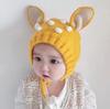 2024 otoño e invierno bebé lindo cervatillo gorro de lana para niños y niñas bebé invierno cálido todo-fósforo gorro con protección para las orejas