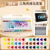 Marcador Triangular de Acrílico con Punta Suave Sanrio Original Autorizado 24 Colores/48 Colores en Caja Bolígrafo Marcador para Estudiante