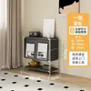 Estilo Ins Preto Bauhaus Prateleira de Armazenamento Japonesa Armário com Porta Basculante para Revistas Prateleira de Armazenamento de Chão Aparador