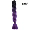 Trenza Jumbo Africana de Colores, Trenzas Sueltas Grandes, Rastas de Color Degradado, Procesamiento Personalizado