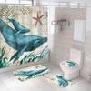 Cortina de Ducha Impermeable Serie Tortuga Poliéster Cortina de Baño Suministro Directo de Fábrica Impresión Digital Cortina de Ducha