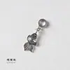 Joyería de plata del Tíbet colgante de borla de mariposa accesorio de borla de bolsa de la suerte DIY pulsera de cristal collar accesorio de lirio del valle