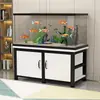 Gabinete para Aquário Gabinete de Carga Liga de Alumínio Gabinete de Chão Partícula de Madeira Fechada Base para Aquário Suporte para Aquário