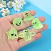 Micro Paisagem Luminosa Halloween Criativo Fofo Fantasma Diabo Abóbora Decoração Acessórios DIY Ornamentos Pequenos de Resina