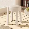 Bancos de Plástico Acolchados Suaves para Uso Doméstico, Modernos y Sencillos, Apilables, Bancos Redondos Altos de Goma Engrosados, Mesas y Sillas de Comedor Fuertes y Duraderas