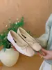Nuevos Zapatos Planos de Ballet Estilo Francés de Nicho para Mujer Primavera y Otoño 2026 con Lazo Estilo Hada Boca Baja Planos