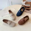 Mocasines Infantiles de Textura Mate Estilo Coreano, Modelo Nuevo para Niños Pequeños que Entran al Jardín de Infancia, Slip-Ons de Suela Suave, Zapatos Sencillos y Versátiles para el Día a Día