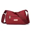 Bolso de Hombro Multicapa, Tela de Nylon Impermeable Ligera, Diseño Elegante, Bolso Cruzado Estilo Primavera y Otoño, Bolso Cuadrado Pequeño de Moda para Mujer, Ajustable