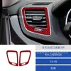 Adecuado para 13-16 Kia Zunkai K7 panel decorativo de pegatinas de fibra de carbono para salidas de aire izquierda y derecha interior