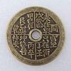 Flor de Moneda de Latón Engrosada Artesanal Estilo Antiguo Diámetro/43 mm, Grosor del Material de Latón 3.0 mm # T268.