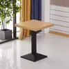 Mesa de negociación engrosada, habitación de hotel en alquiler, restaurante de comida rápida, juego de mesa y sillas para té de burbujas y bocadillos, cafetería, mesa cuadrada pequeña de color pizarra
