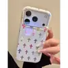 Funda Cruzada Estilo Coreano Adecuada para Funda de Teléfono Apple 17 Pro Max iPhone 16 Anti-Doblado 15 Modelo Nuevo 14 Chapado en Oro 13 Funda Dura