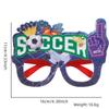 Copa Europea EE. UU. Canadá México Gafas de Fútbol Decoración para Animación Accesorios para Fotos Copa del Mundo Montura de Gafas con Letras