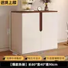 Aparador Armario de Almacenamiento Montado en la Pared Integrado Armario de Almacenamiento para Sala de Estar Madera Maciza Retro Estilo Crema Armario de Almacenamiento Armario Bajo Armario para Té