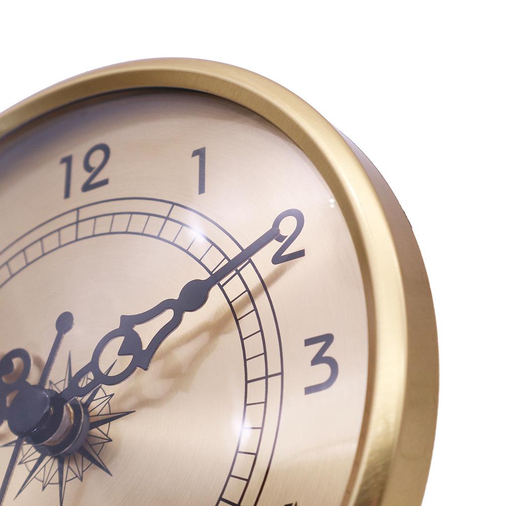 直径108mm金属金色钟头黑阿拉伯字7