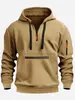 Sudadera de Terciopelo Nueva Otoño e Invierno Transfronteriza 2025 Sudadera con Capucha y Cremallera Deportiva Casual Europea y Americana Chaqueta Sudadera Top