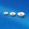 Cuentas de plata tailandesa 6-8-10mm espaciador redondo de cobre S925 plata pura hecho a mano DIY material para accesorios de cuentas