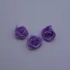 Flor de poliéster de 1.5 cm con flor de rosa hecha a mano DIY tocado de flor decorativo accesorios para el cabello