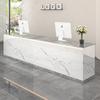 Madera maciza barniz para hornear tablero multicapa mostrador de recepción de empresa tienda de ropa mostrador de recepción empresa inmobiliaria cajero bar de hotel