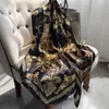 Bufanda de Seda Brocada Estilo Nuevo 2025 para Mujer, Primavera y Otoño, Elegante Versión Coreana, Bufanda de Seda Versátil de Hangzhou y Chal