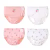 Calcinhas de Algodão para Meninas, Não Apertam, Roupa Íntima Infantil, Cuecas para Bebês, Quatro Peças por Caixa, em Estoque