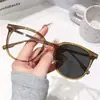 Lentes TR90 para Té Frío Miopía para Mujer Disponibles Lentes de Preferencia Luz Anti-Azul Montura Lisa Grande para Ojo