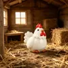 Paisaje en miniatura linda decoración del hogar manualidades de resina de gallos y gallinas, escenario de granja pollitos decoraciones DIY, mini adornos