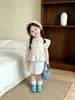 Conjunto Delgado Floral de Manga Corta para Bebé Niña Primavera/Otoño Conjunto Casual de Dos Piezas para Niña con Cuello de Encaje y Mangas Abullonadas para Exteriores