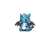 Broche Metálico de Dragão de Desenho Animado Insígnia de Anime Fofa Acessório Personalizado Criativo Decoração Versátil da Moda Transfronteiriço