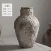 Jarrón de Piso Estilo Wabi-Sabi de Jingdezhen con Orejas Moteadas, Adorno de Cerámica Gruesa para Sala de Estar, Hotel y Casa de Huéspedes, Decoración Vintage