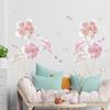 Novo FX-C288 chinês estilo Lotus em relevo Ano após ano Sala de estar quarto corredor casa adesivos de parede decorativos
