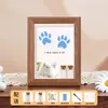 Caja Conmemorativa de Pelo de Mascota y Pelo Fetal Transfronteriza para Gatos y Perros, Recuerdo con Grabado de Foto, Conservación y Almacenamiento de Uñas y Dientes