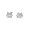 Brincos de gato antigo ning super fofos de gatinho estrela diamante coração de menina pedra olho de gato estilosos brincos de gatinho novos produtos