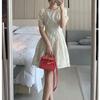23123 Da Ai Mei Yi Yuan 2026 Nuevo Estilo Verano Vestido de Manga Abullonada Estilo Francés Gentil Vestido para Mujer