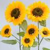 Simulación Día de Abril Girasol Girasol Flor Falsa Flor de Seda Sala de Estar Piso Rama Alta Flor Escenario de Actuación