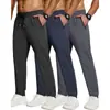 Calça Casual Transfronteiriça para Homens 2025 Primavera e Outono Novas Calças Esportivas de Basquete Corrida Largas com Cadarço Cintura Elástica Calça Longa