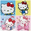 Nuevo Pintura de Diamantes Sanrio Creativo Infantil DIY Enmarcado Pegatina de Diamantes Completos Dibujos Animados Juguetes Educativos Venta al por Mayor