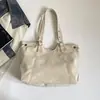 Bolsa Tote Grande Capacidade Estilo Coreano para o Dia a Dia Versátil Bolsa de Ombro para Viagem para Mulheres Bolsa de Motocicleta High-End Fosca Doce Cool Spicy Girl