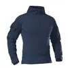 Nueva camiseta ajustada de camuflaje G2 para entrenamiento al aire libre, top de camuflaje de manga larga, traje de camuflaje tipo rana con cuello alto, camiseta de entrenamiento militar de secado rápido con media cremallera
