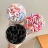 Diademas Pequeñas de Colores para Niños, Gomas para el Cabello de Alta Elasticidad del Tamaño de un Pulgar para Niñas, Cuerdas para el Cabello de Princesa Dopamina