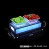 Bar KTV especial de frutas rack prato multi-grid snack prato gelo padrão gelo selo acrílico LED grade luminosa rack de placa de frutas